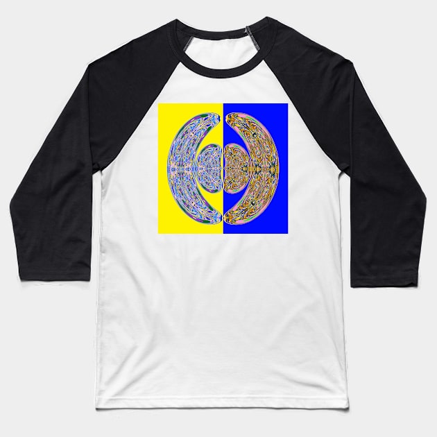 Cosmic Reunion Baseball T-Shirt by nikolaeftimov